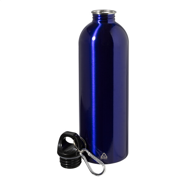 Bouteille en acier inoxydable recyclée Ressuto XL - Bleu