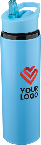 Gerecyclede roestvrijstalen drinkfles (500 ml) Zeno - wit