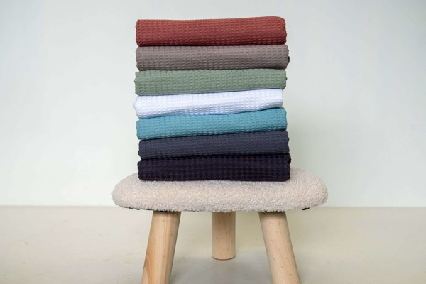 Olima Sauna Waffle Towel - White