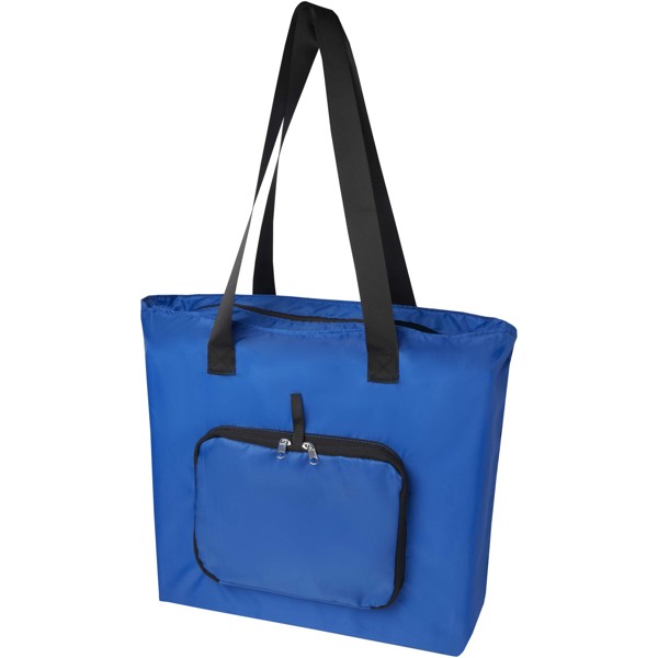 Sac shopping pliable EcoFold de 16 L en RPET - Bleu royal