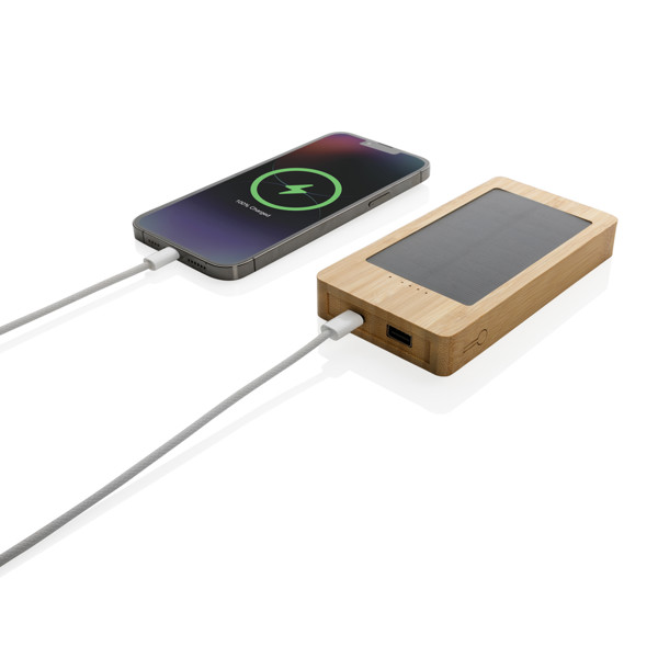 Sunwick solarna powerbank od bambusa 10.000 mAh