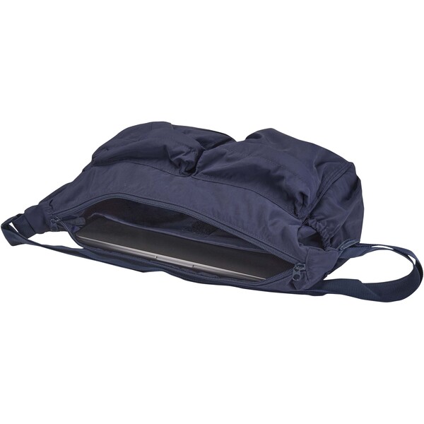 Calli 13" GRS recycled nylon laptop messenger bag - Navy