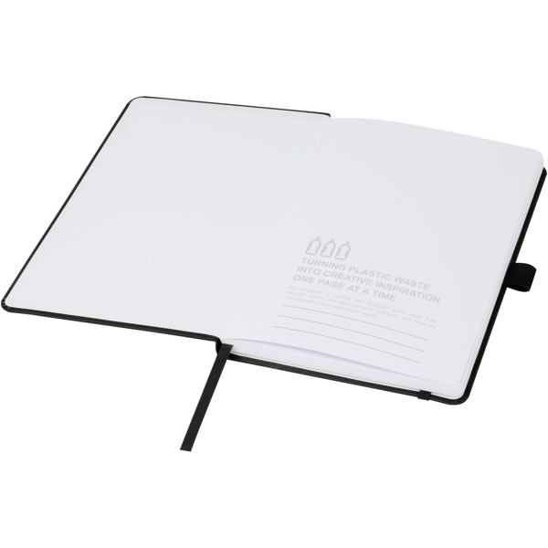 Thalaasa ocean-bound plastic hardcover notebook - Black