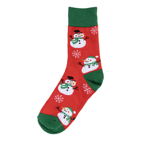Vánoční ponožky Julsokka, stromeček - Červená / Zelená / 46