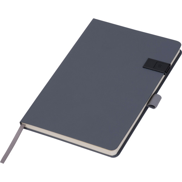 Notebook with 16 GB memory card FRANCESCO - Anthracite