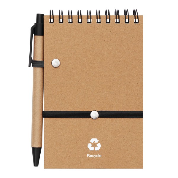 Notizringbuch Recycle M - Schwarz