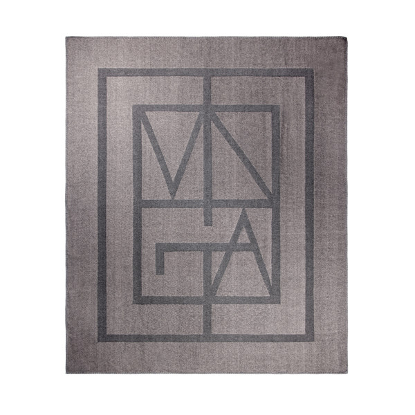 VINGA Monogram GRS blanket - Grey