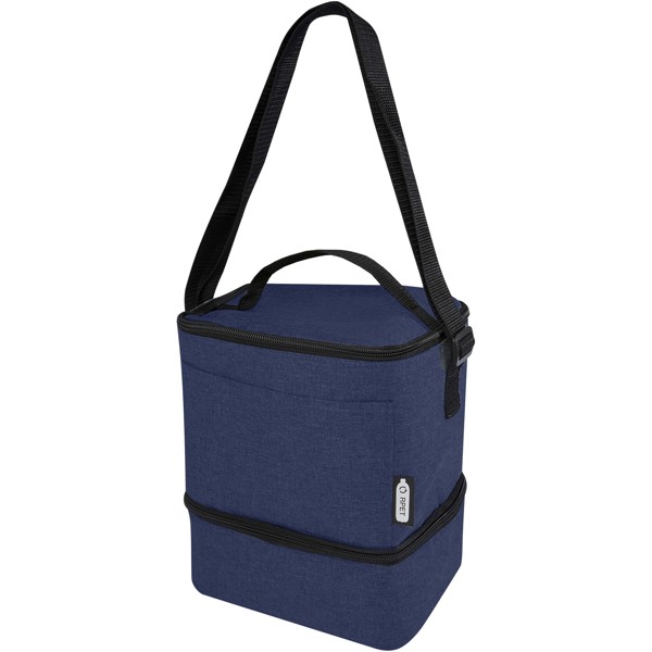 Tundra 9-can GRS RPET lunch cooler bag 9L - Heather Navy