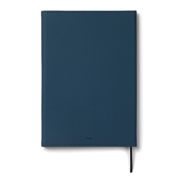 VINGA Baltimore GRS certified paper & PU notebook - Navy
