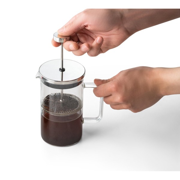 PS - JENSON. Coffee maker in borosilicate glass and stainless steel 600 mL