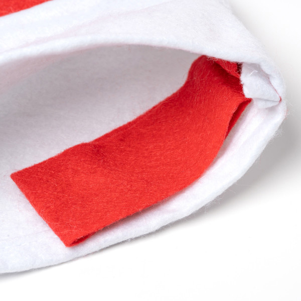 Personalised Christmas stocking with branding band and hanging strap