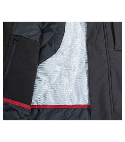 Zimní Softshellová Bunda Pánská Rimeck® Vertex - Ebony Gray / M