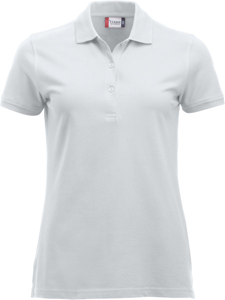 Heavy Ladies' Piqué Polo Clique | Classic Marion S/S - White / M