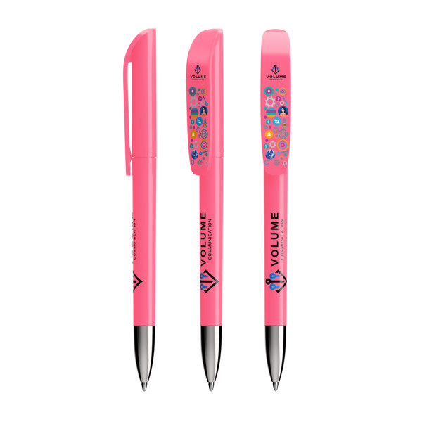 BIC® Super Clip Advance Ballpen - Rose Fluo