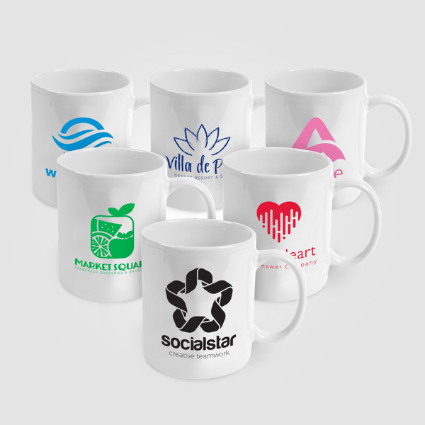 Seattle - 355 ml White Ceramic Mug - White / Laser