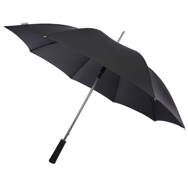 23" deštník Pasadena s automatickým otevíráním a hliníkovou tyčí - Stříbrný