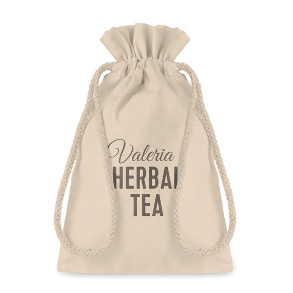 Cotton drawstring bag 14x22cm, 105g/m²