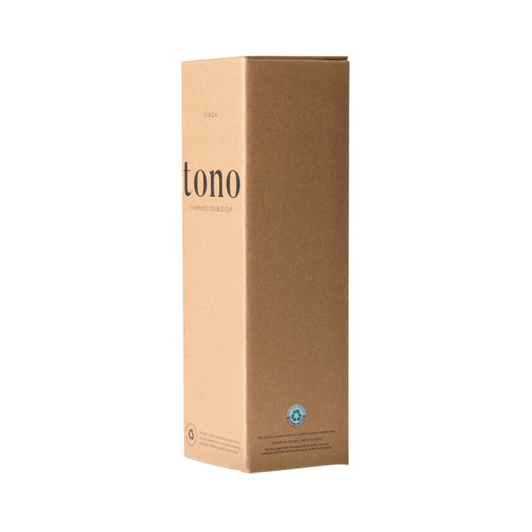VINGA Tono RCS termoska s dvojitým pohárom 750 ml - Čierna