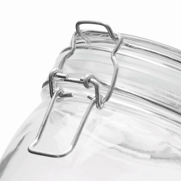 Glass storage jar, approx. 500 ml CLICKY M