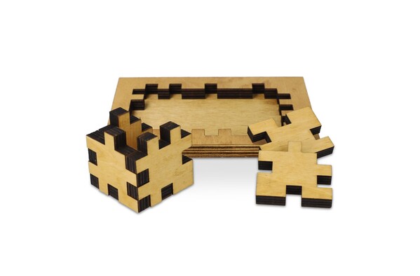 Wooden cube puzzle