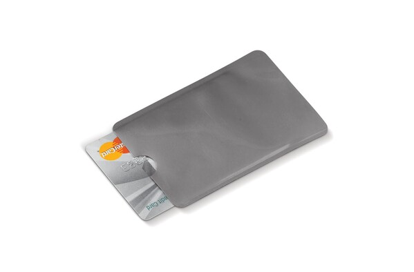 Porte-cartes bancaire anti-RFID souple - Argent