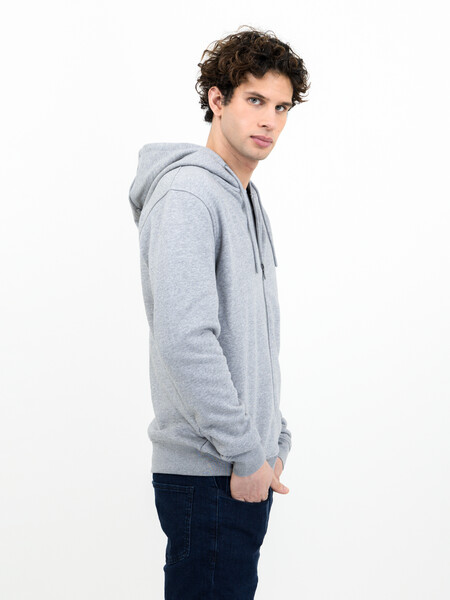 Harvest Westwood Zip Hoodie Grey Melange M