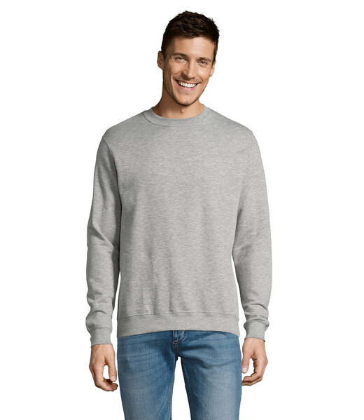 NEW SUPREME Bluza 280g - Szary melanż / M