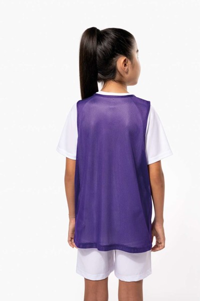 Kid's Lightweight Mesh Multisport Bib - White / 6/10