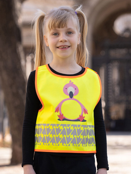 Children's Safety Vest Funtastic Wildlife - Yellow / XS