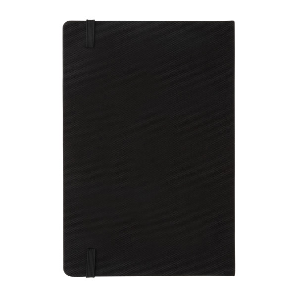 GRS certified RPET A5 notebook - Black / Black