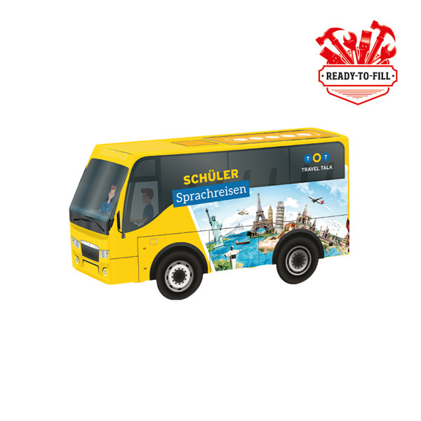 3D present bus, filling provided by the customer