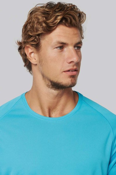 Men's Short-Sleeved Sports T-Shirt - White / 2XL