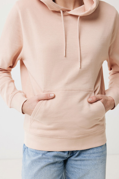 Iqoniq Rila lightweight recycled cotton hoodie - Peach Nectar / L