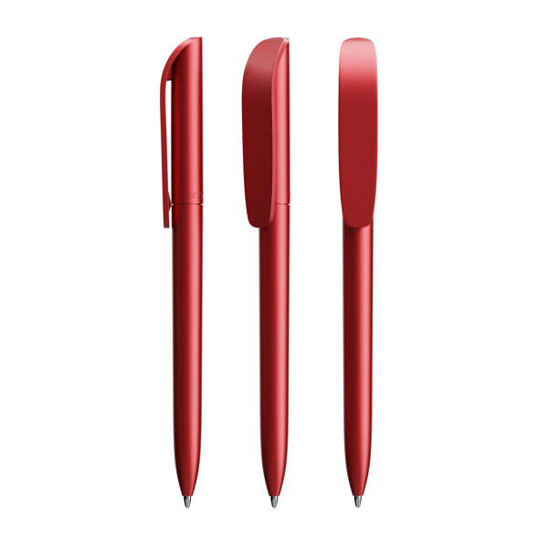 BIC® Super Clip Glacé - Red Glacé / Black Ink