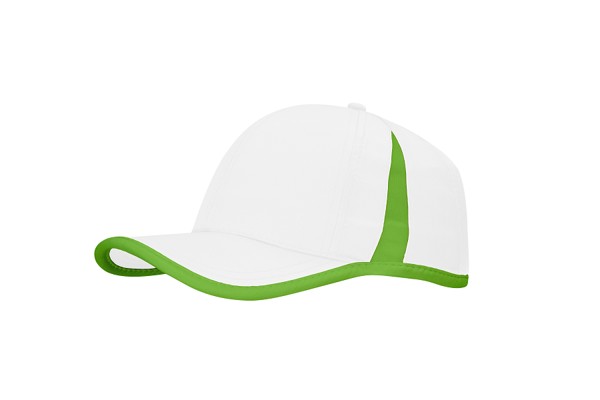 4004 - baseball cap - white/green