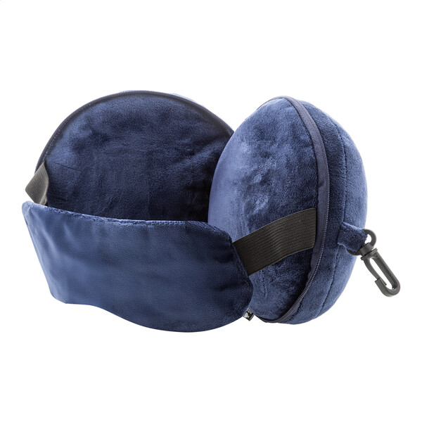 Oreiller De Voyage En Rpet Dreamfly - Bleu Foncé