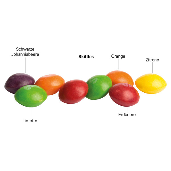 Mini bag 10g, compostable foil white, Skittles fruits chewy candy | Compostable foil: white