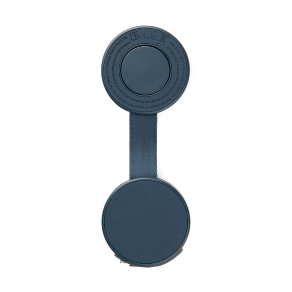 VINGA Baltimore RCS Chargeur de voyage sans fil 2-en-1 15W - Bleu Marine