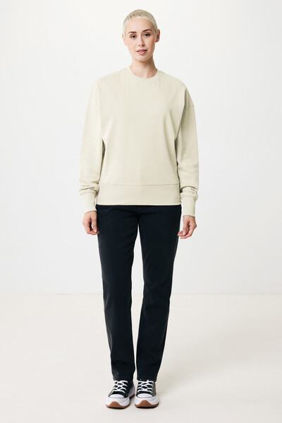 Sweater à col rond en coton recyclé Iqoniq Kruger - Natural Raw / XXS