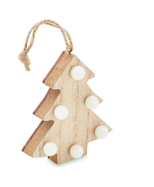 Sapin en bois avec lumières Lulie