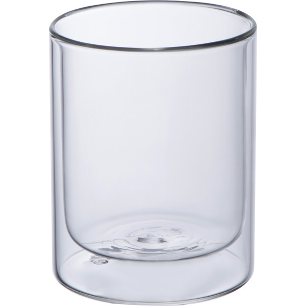Double-walled glass cup 330ml STUART - Transparent