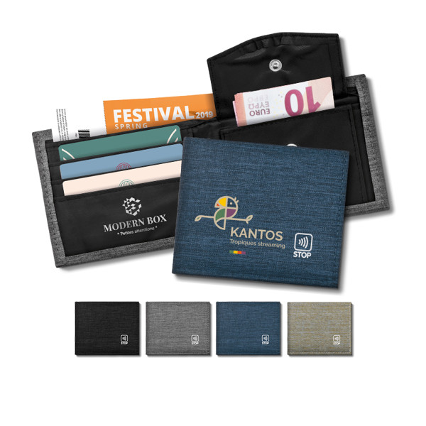 RPET ANTI RFID WALLET - Gris / 