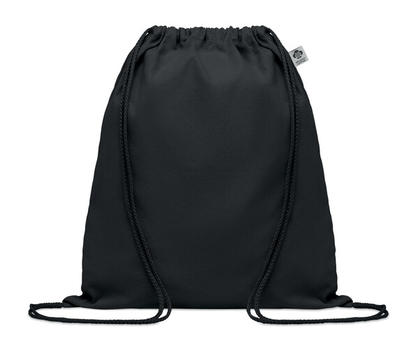 Borsa con coulisse in cotone organ Yuki Colour - Nero