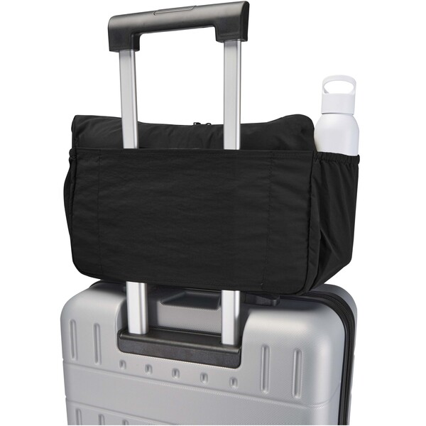 Calli 13" GRS recycled nylon laptop messenger bag - Black