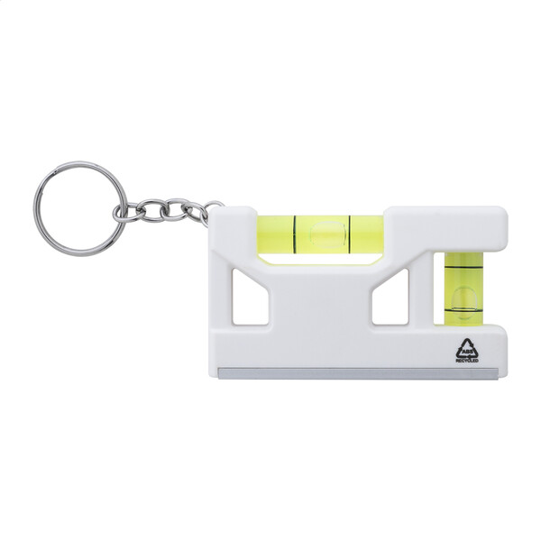 Multilevel Keyring from Recycled ABS - White
