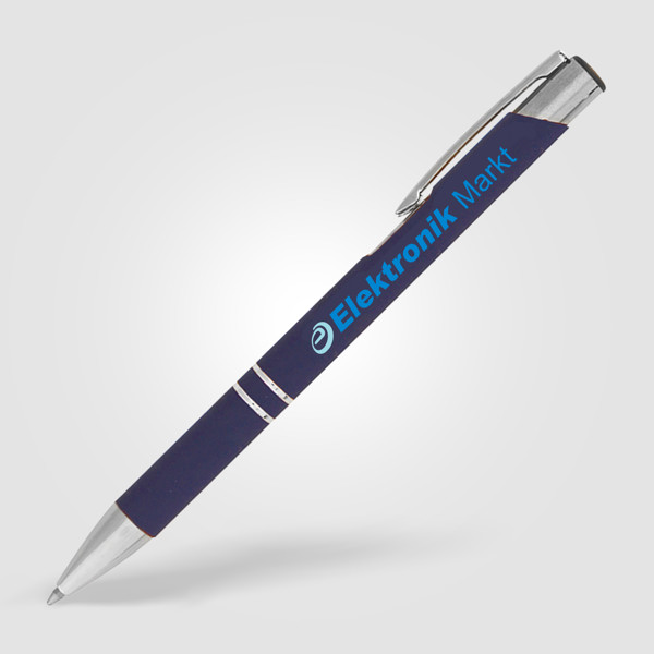 Stylo Crosby Métal - Bleu / Jet d’encre 4 couleurs
