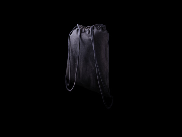 Impact Aware drawstring backpack, recycled denim 320gsm
