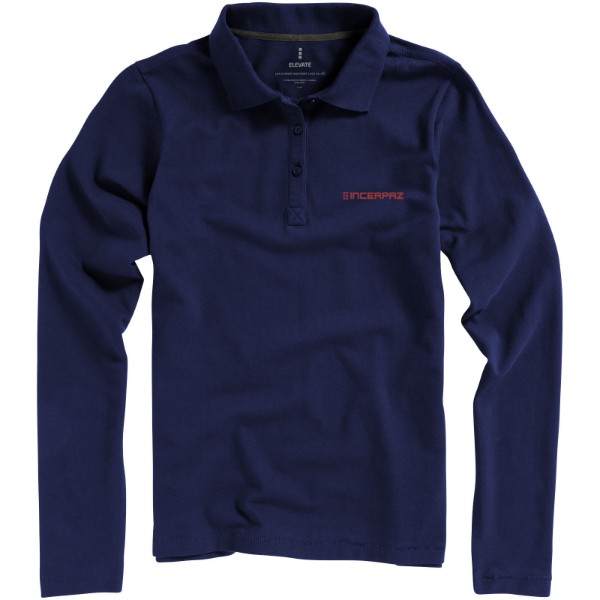 Polo manches longues femme Oakville - Marine / XL