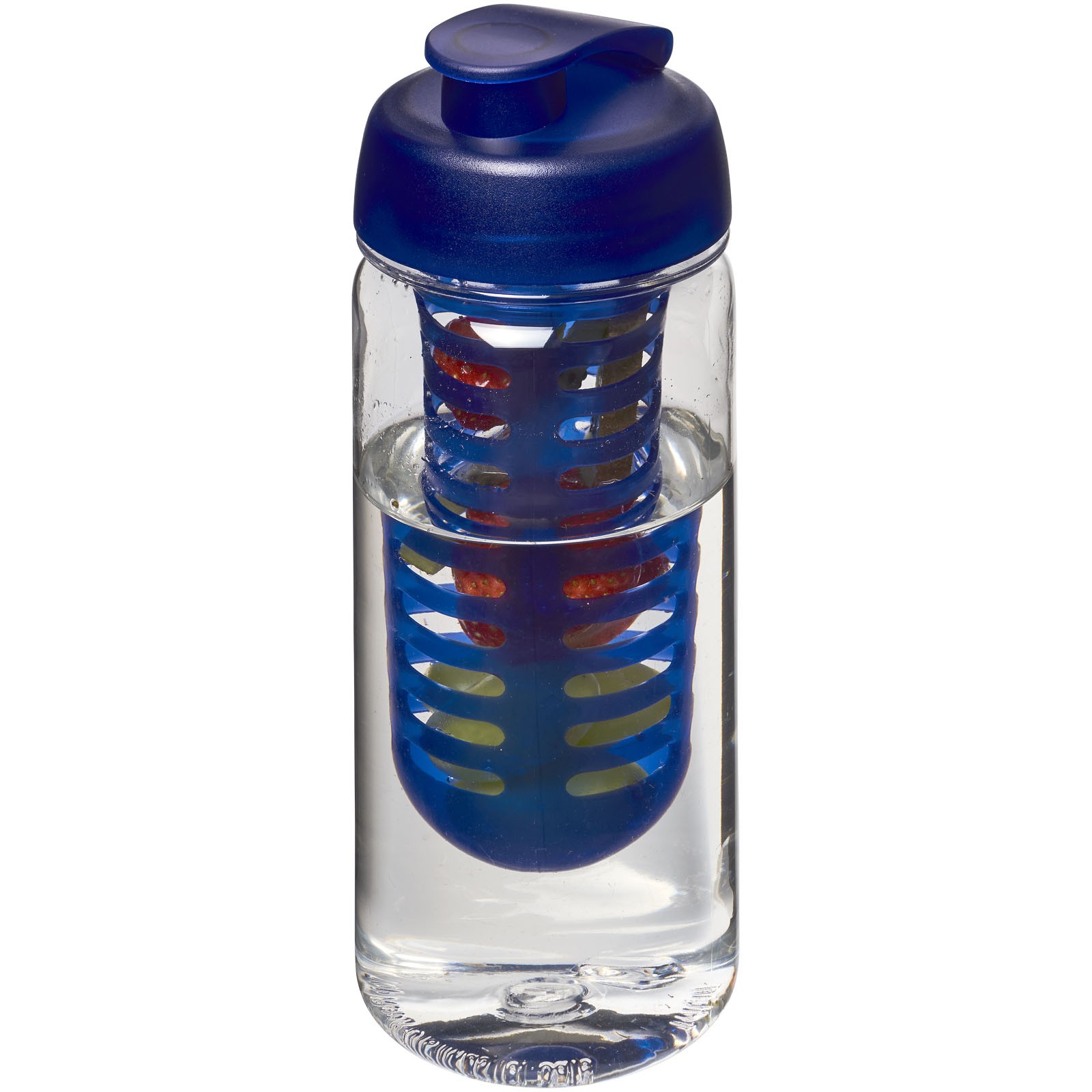 Láhev s infuzérem avyklápěcím víčkem Octave Tritan™ 600 ml - Průhledná / Modrá