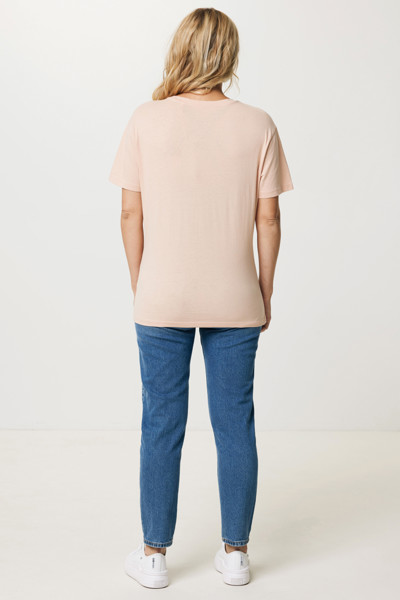 Iqoniq Yala women lightweight recycled cotton t-shirt - Peach Nectar / L